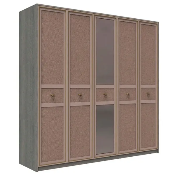 Шкаф Линейный Dogtas Hector 224 x 61см x 220 / ЛДСП / Дуб антрацит photo 1