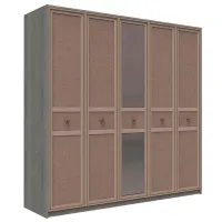 Шкаф Линейный Dogtas Hector 224 x 61см x 220 / ЛДСП / Дуб антрацит