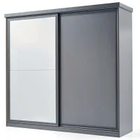 Шкаф Раздвижной Dogtas Lorenta 244 x 69см x 225 / ЛДСП / Антрацит