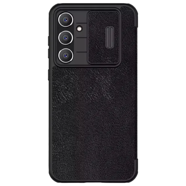 Husă pentru smartphone Samsung Galaxy S23 FE Nillkin/ Flip Cover/ Piele/ Black photo 1 Husă pentru smartphone Samsung Galaxy S23 FE Nillkin/ Flip Cover/ Piele/ Black photo 1