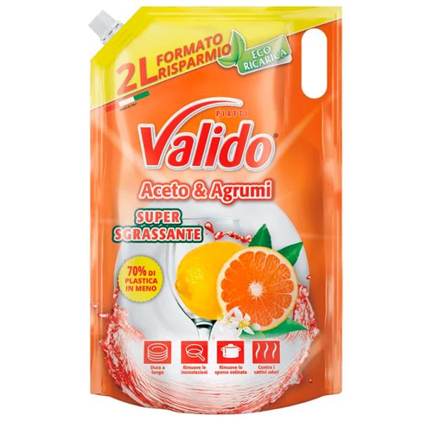 Detergent de vase Valido 8033447586167 2 l/ Citrice și oțet photo 1 Detergent de vase Valido 8033447586167 2 l/ Citrice și oțet photo 1