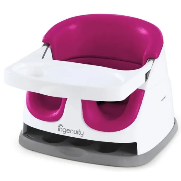 Scaun de masă Ingenuity Booster (1007617-4) Buster/ 6 luni/ Pink photo 1