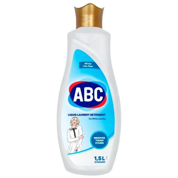 Gel de spălare ABC Brilliant Whites 1.5 kg 1.5l Număr spălări: 25 photo 1 Gel de spălare ABC Brilliant Whites 1.5 kg 1.5l Număr spălări: 25 photo 1