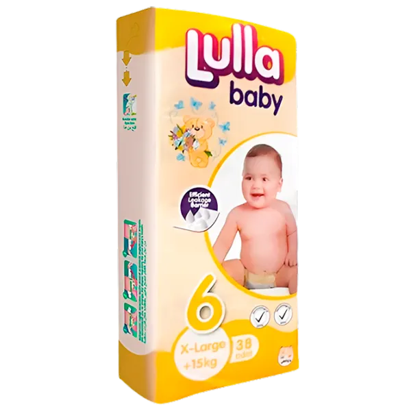 Scutece pentru copii Lulla Baby 8681371831244 XL 15+ kg / 38 buc. photo 1 Scutece pentru copii Lulla Baby 8681371831244 XL 15+ kg / 38 buc. photo 1