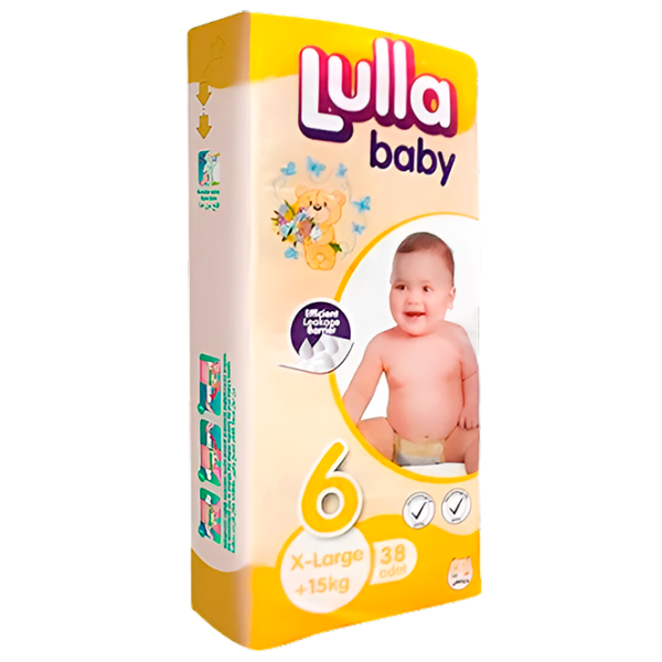 Scutece pentru copii Lulla Baby 8681371831244 XL 15+ kg / 38 buc. photo 1 Scutece pentru copii Lulla Baby 8681371831244 XL 15+ kg / 38 buc. photo 1