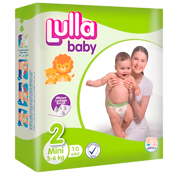 Scutece pentru copii Lulla Baby Standart 2 3 - 6 kg/ 10 buc. photo 1 Scutece pentru copii Lulla Baby Standart 2 3 - 6 kg/ 10 buc. photo 1