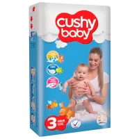 Scutece pentru copii Cushy Baby Midi 3 4 - 9 kg/ 70 buc.