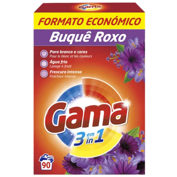 Detergent Gama Buchet violet 3 in 1 4.95 kg  Număr spălări: 90 photo 1 Detergent Gama Buchet violet 3 in 1 4.95 kg  Număr spălări: 90 photo 1
