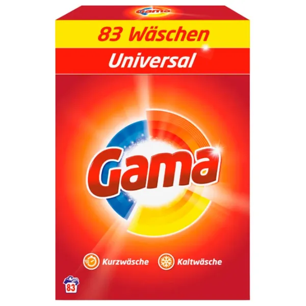Detergent Gama Universal 5.39 kg  Număr spălări: 83 photo 1 Detergent Gama Universal 5.39 kg  Număr spălări: 83 photo 1