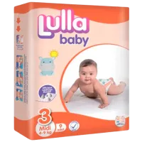 Scutece pentru copii Lulla Baby Midi 3 4 - 9 kg/ 9 buc.
