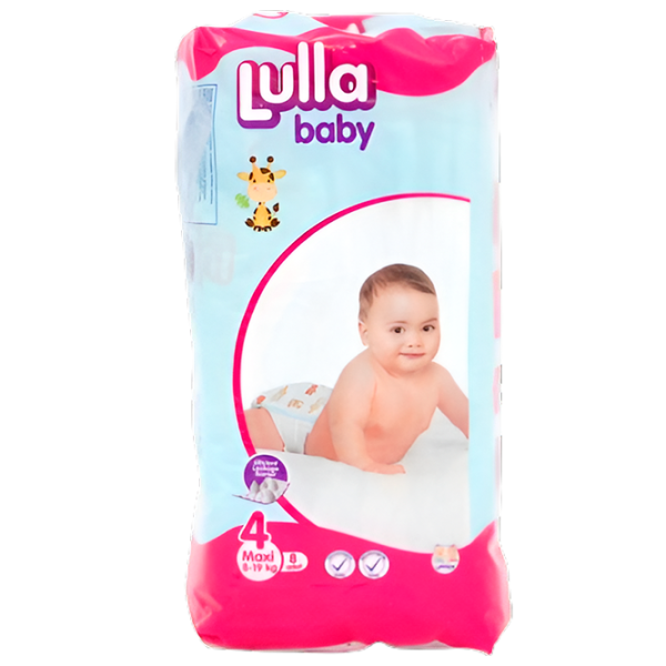 Scutece pentru copii Lulla Baby Maxi 4 8 - 19 kg/ 8 buc. photo 1 Scutece pentru copii Lulla Baby Maxi 4 8 - 19 kg/ 8 buc. photo 1