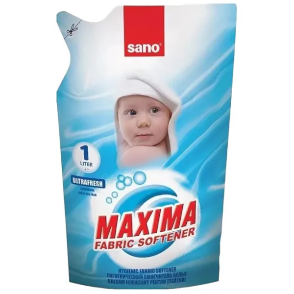 Кондиционер для белья Sano Освежающий 1 л Количество стирок: photo 1