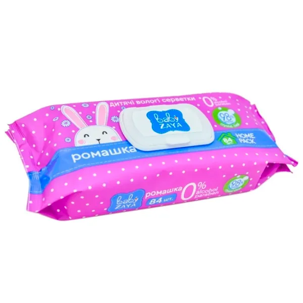 Șervețele umede Baby Zaya 4820207590137 1 x 84 pentru bebeluși photo 1 Șervețele umede Baby Zaya 4820207590137 1 x 84 pentru bebeluși photo 1