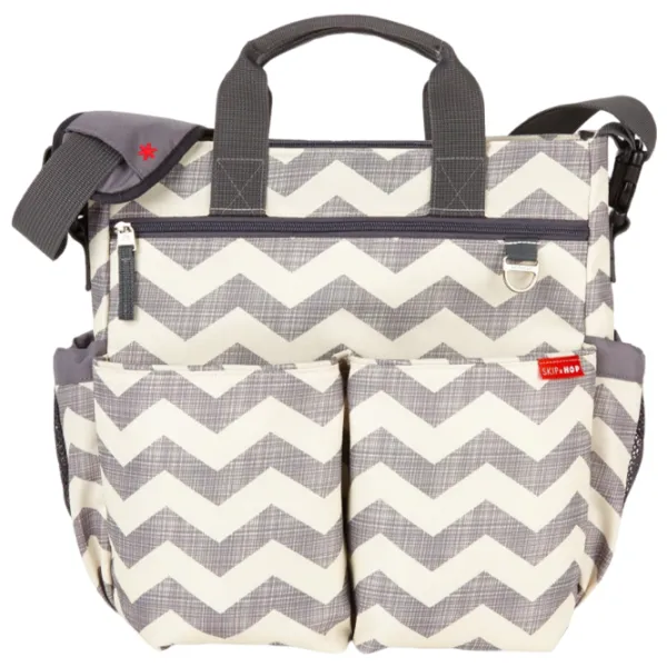 Geantă pentru mămici Skip Hop Duo Signature Chevron Gray photo 1