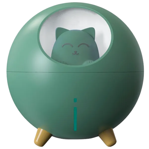 Umidificator de aer Cute Cat WT-TX5 Cu aburi/ Green photo 1