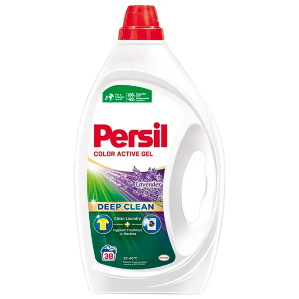 Gel de spălare Persil Color Gel Lavender 1.71 kg 1.71l Număr spălări: 38 photo 1 Gel de spălare Persil Color Gel Lavender 1.71 kg 1.71l Număr spălări: 38 photo 1
