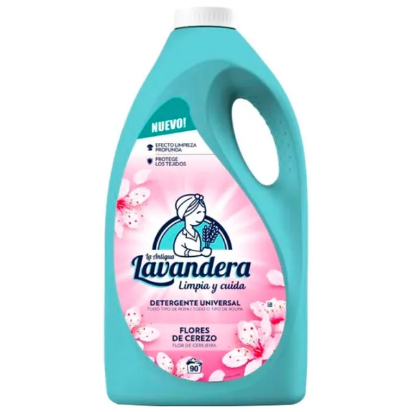 Gel de spălare La Antigua Lavandera Flores de Cerezo 4.5 kg 4.5l Număr spălări: 90 photo 1