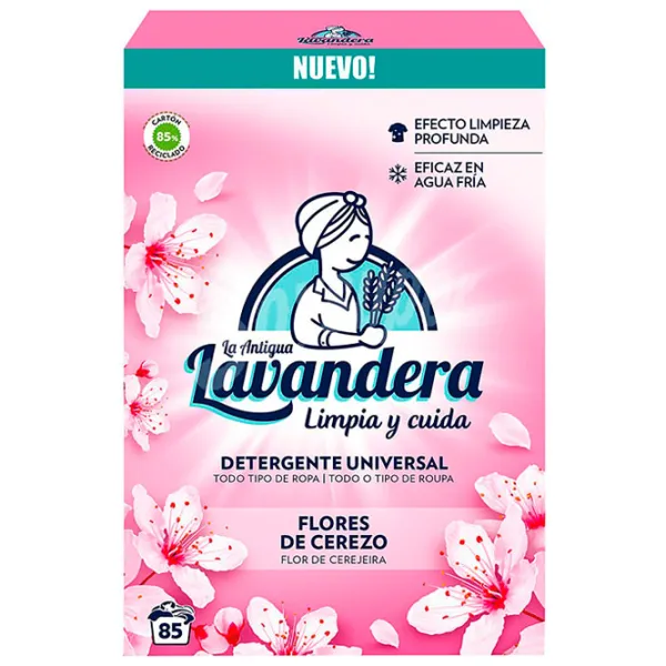 Detergent La Antigua Lavandera Flores de Cerezo 5.1 kg  Număr spălări: 85 photo 1 Detergent La Antigua Lavandera Flores de Cerezo 5.1 kg  Număr spălări: 85 photo 1