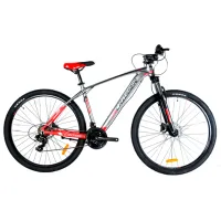 Велосипед Crosser QUICK 29" 17.5" Алюминий/ Серый Красный
