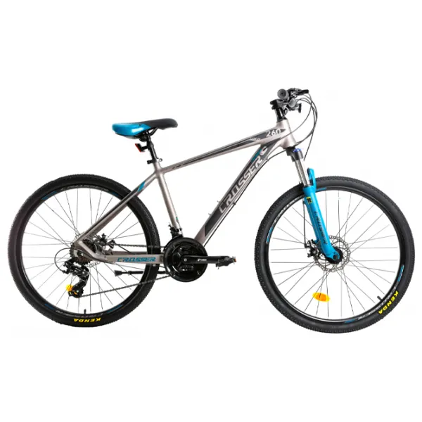 Bicicletă Crosser Solo 27.5" 21" Aluminiu/ Gray Blue photo 1