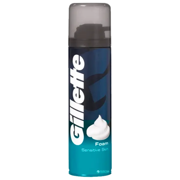Spumă de ras Gillette Foam Sensitive Skin 0.3l photo 1