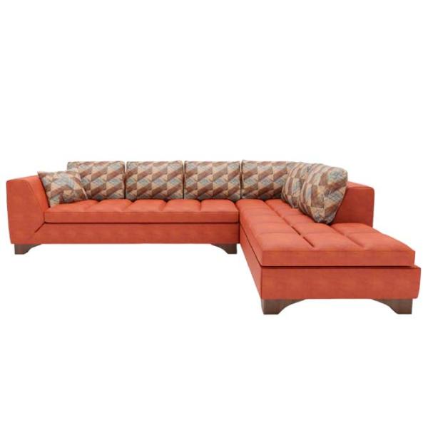 Canapea de colț Dogtas Lucca (3100000688) Catifea/ Orange photo 1 Canapea de colț Dogtas Lucca (3100000688) Catifea/ Orange photo 1