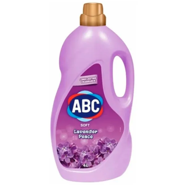 Кондиционер для белья ABC Лаванда 4л Количество стирок: 52 photo 1 Кондиционер для белья ABC Лаванда 4л Количество стирок: 52 photo 1
