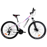 Bicicletă Crosser X100 27.5" 15" Aluminiu/ White Pink