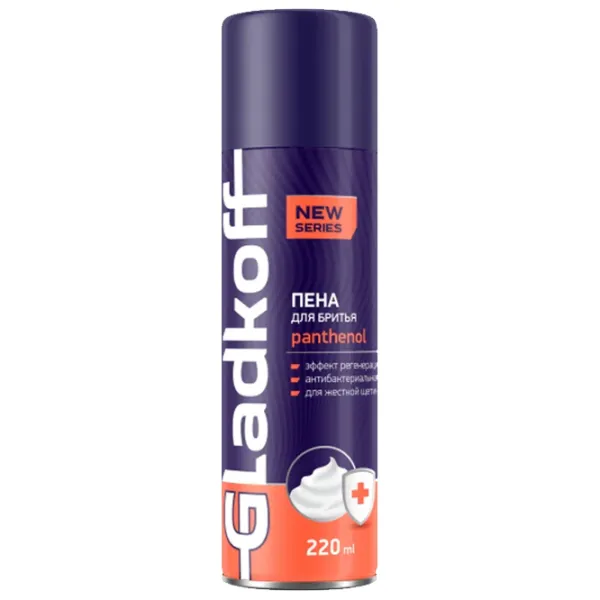 Spumă de ras Gladkoff Pantenol 0.22l photo 1
