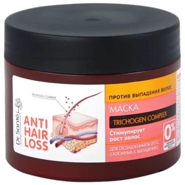 Mască pentru păr Dr.Sante Anti Hair Loss 300 ml photo 1 Mască pentru păr Dr.Sante Anti Hair Loss 300 ml photo 1