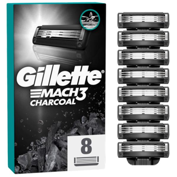 Casete de rezervă Gillette Mach 3 Charcoal Pentru el photo 1