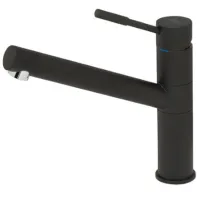 Смеситель для кухни Elleci Teseo 40 Full Black однорычажный/ поворотный/ Латунь/ Черный
