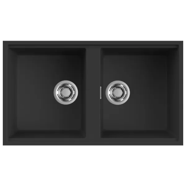 Lavoar Elleci Best 450 83.6 x 48.8 / Piatră artificială / Black photo 1