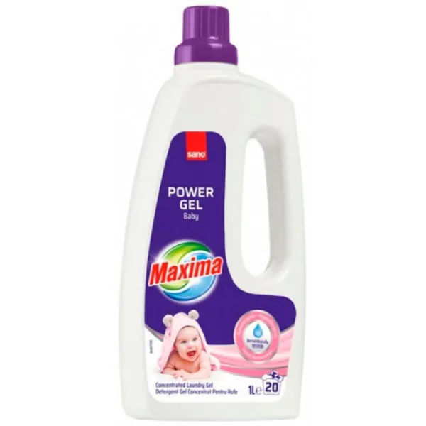 Gel de spălare Sano Maxima Baby 1 kg 1l Număr spălări: 20 photo 1