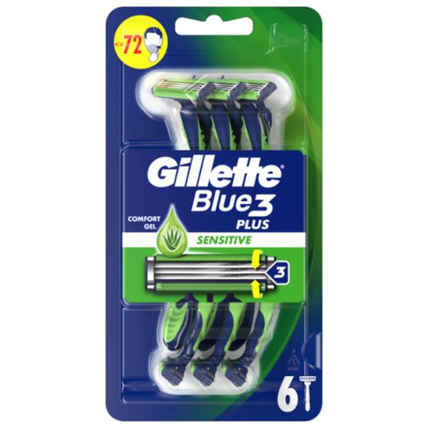 Aparate de ras clasice Gillette Blue 3 Plus Sensitive Pentru el photo 1