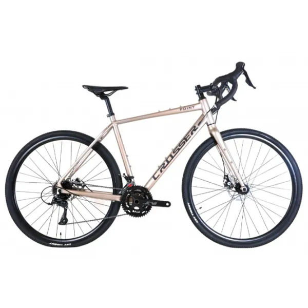 Велосипед Crosser POINT 700C 28" 17" Алюминий/ Бежевый Серый photo 1