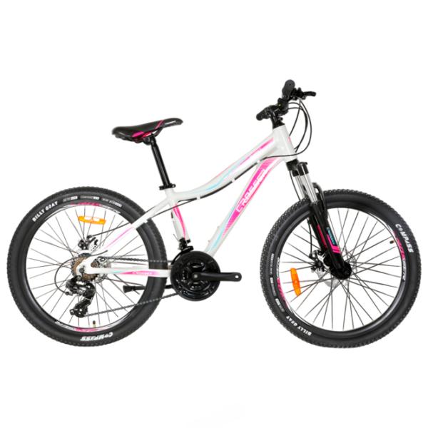 Bicicletă Crosser Sweet 26" 13" Aluminiu/ White Pink photo 1 Bicicletă Crosser Sweet 26" 13" Aluminiu/ White Pink photo 1