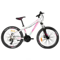 Bicicletă Crosser Sweet 24" 13" Aluminiu/ White Pink