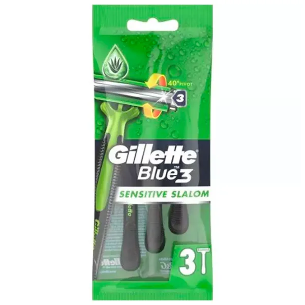 Aparate de ras clasice Gillette Blue 3 Slalom Sensitive Pentru el photo 1