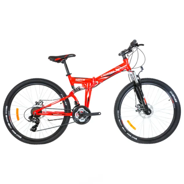 Bicicletă Crosser Dream Folding 26" 17" Aluminiu/ Red photo 1