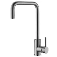 Baterie pentru bucătărie Alveus Dual mono comandă/ pivotantă/ Alamă/ Satin