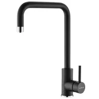 Baterie pentru bucătărie Alveus Dual mono comandă/ pivotantă/ Alamă/ Black