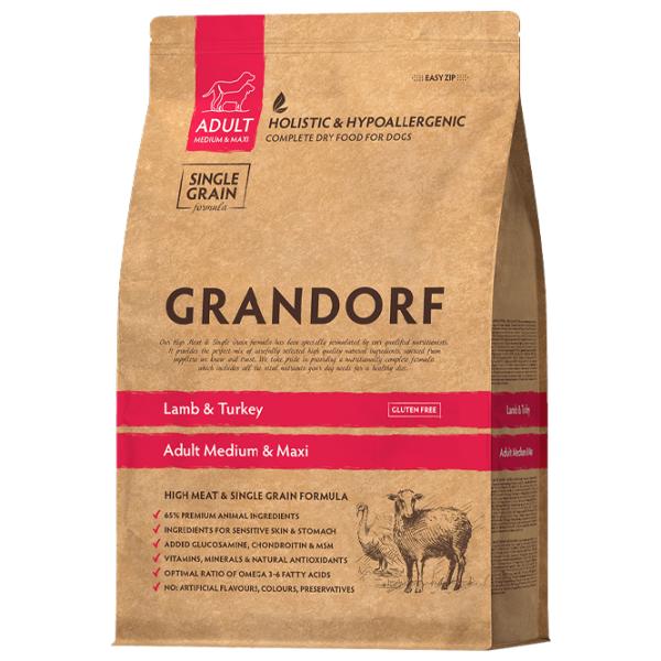Корм для собак сухой Grandorf Lamb & Turkey 1058472 10 кг / Ягненок photo 1 Корм для собак сухой Grandorf Lamb & Turkey 1058472 10 кг / Ягненок photo 1