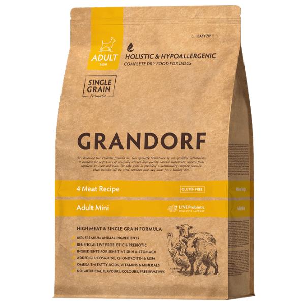 Hrană pentru câini uscată Grandorf 4 Meat Mini 1058478 3 kg/ Carne photo 1 Hrană pentru câini uscată Grandorf 4 Meat Mini 1058478 3 kg/ Carne photo 1