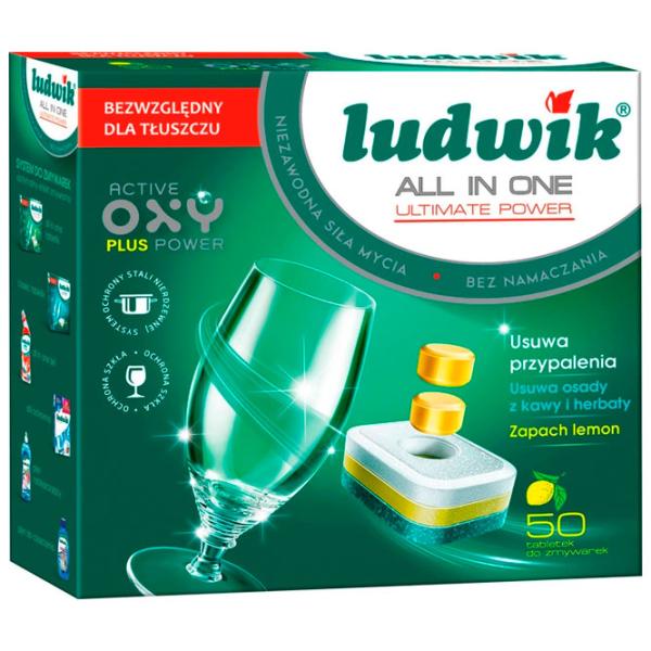 Средство для посудомоечной машины Ludwik All in One 5900498018912 для удаления жира photo 1