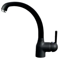 Baterie pentru bucătărie Elleci Po mono comandă/ pivotantă/ Alamă/ Black