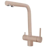 Baterie pentru bucătărie Elleci T01 cu două pîrghii/ pivotantă/ Alamă/ Avena