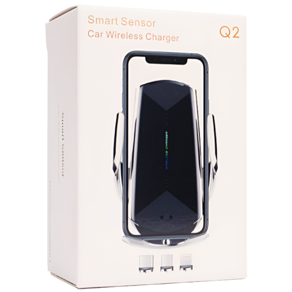Suport pentru telefon Pigeon Smart Sensor Car Wireless Charge Q2 Black photo 1