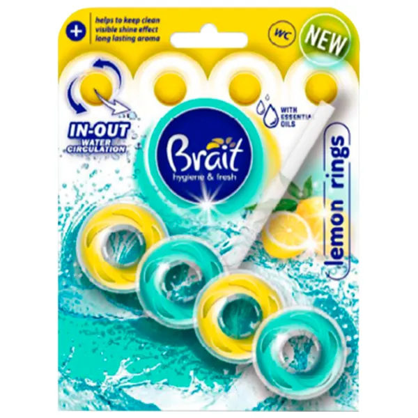 Odorizant de toaletă Brait Lemon Rings  photo 1 Odorizant de toaletă Brait Lemon Rings  photo 1