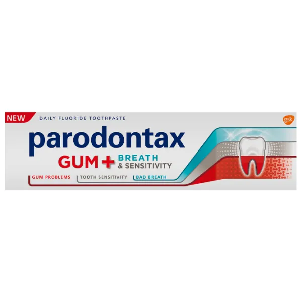 Pastă de dinţi Parodontax Gum + Breath & Sensitivity 75 g photo 1